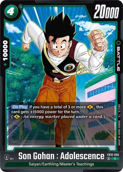 Son Gohan : Adolescence, Cross Force FB10-056