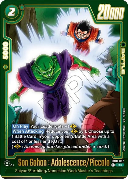 Son Gohan : Adolescence/Piccolo (Alternate Art), Cross Force FB10-057