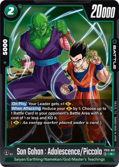 Son Gohan : Adolescence/Piccolo, Cross Force FB10-057