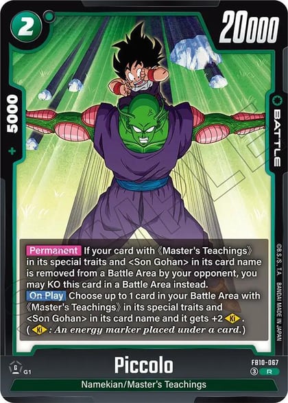 Piccolo - FB10-067, Cross Force FB10-068