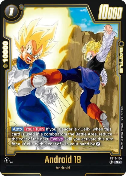 Android 18 - FB10-104 (Alternate Art), Cross Force FB10-104