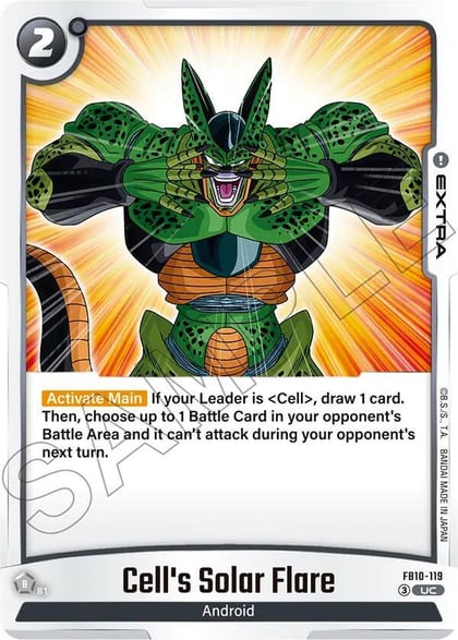 Cell's Solar Flare, Cross Force FB10-119
