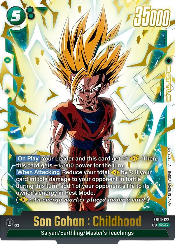 Son Gohan : Childhood - FB10-122, Cross Force FB10-122