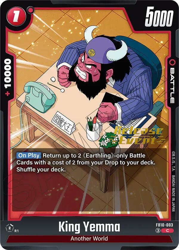 King Yemma, Cross Force Release Event Cards FB10-003
