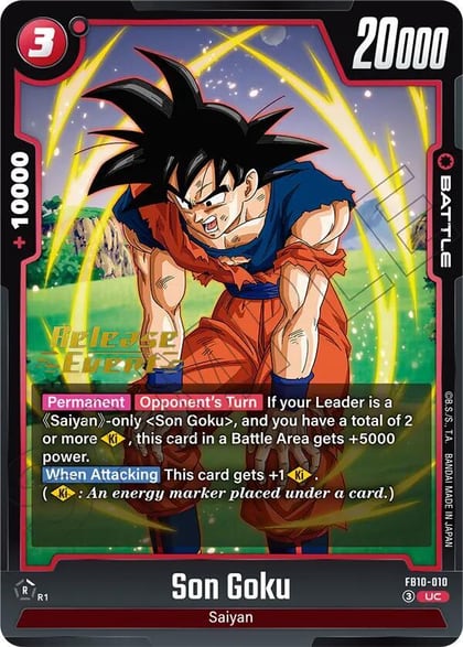 Son Goku - FB10-010, Cross Force Release Event Cards FB10-010