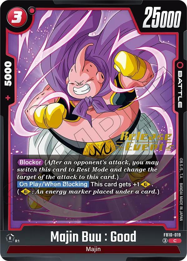 Majin Buu : Good, Cross Force Release Event Cards FB10-019