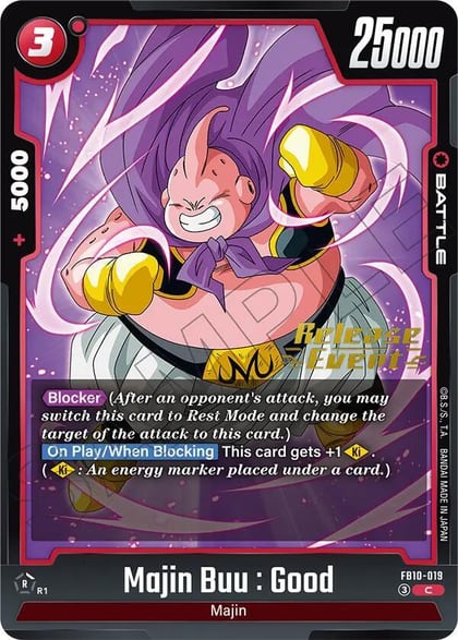 Majin Buu : Good, Cross Force Release Event Cards FB10-019