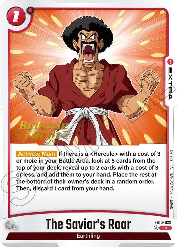 The Savior's Roar, Cross Force Release Event Cards FB10-022