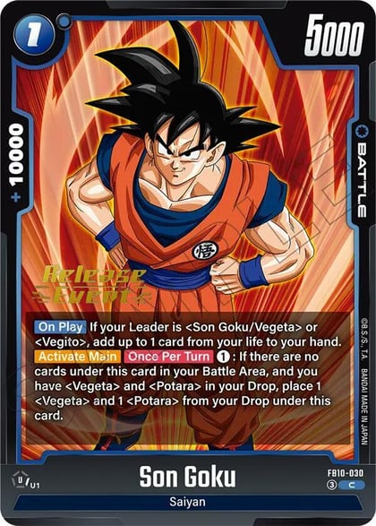 Son Goku - FB10-030, Cross Force Release Event Cards FB10-030