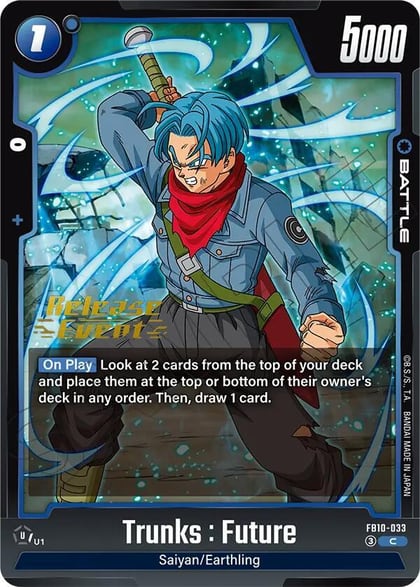 Trunks : Future - FB10-033, Cross Force Release Event Cards FB10-033