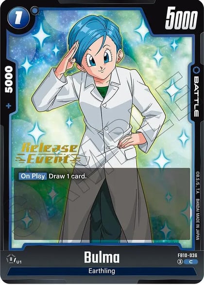 Bulma, Cross Force Release Event Cards FB10-036