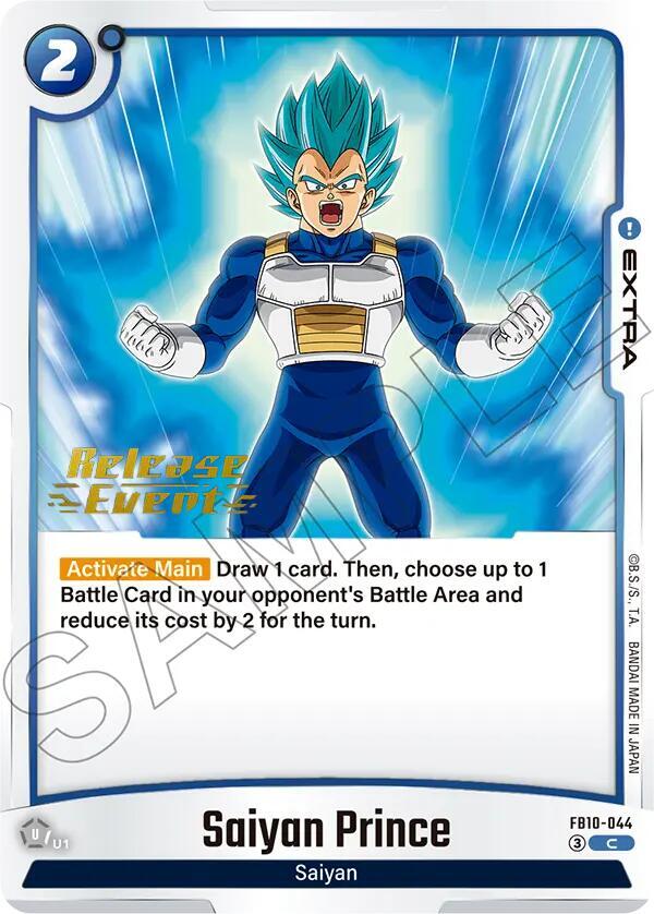 Saiyan Prince, Cross Force Release Event Cards FB10-044