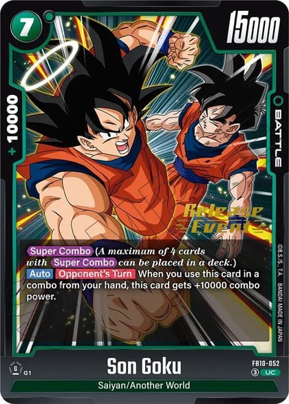 Son Goku - FB10-052, Cross Force Release Event Cards FB10-052