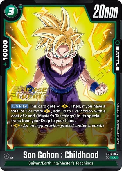 Son Gohan : Childhood - FB10-054, Cross Force Release Event Cards FB10-054