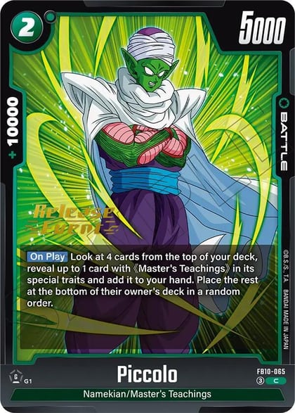 Piccolo - FB10-065, Cross Force Release Event Cards FB10-065