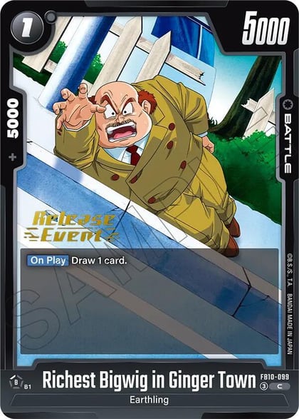 Richest Bigwig in Ginger Town, Cross Force Release Event Cards FB10-099