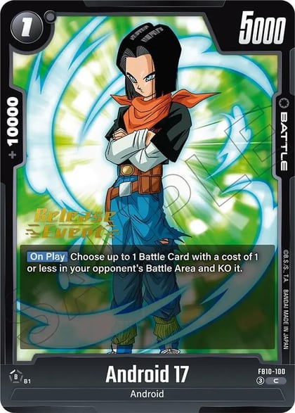 Android 17 - FB10-100, Cross Force Release Event Cards FB10-100
