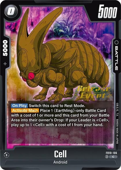 Cell - FB10-106, Cross Force Release Event Cards FB10-106
