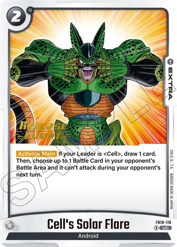 Cell's Solar Flare, Cross Force Release Event Cards FB10-119