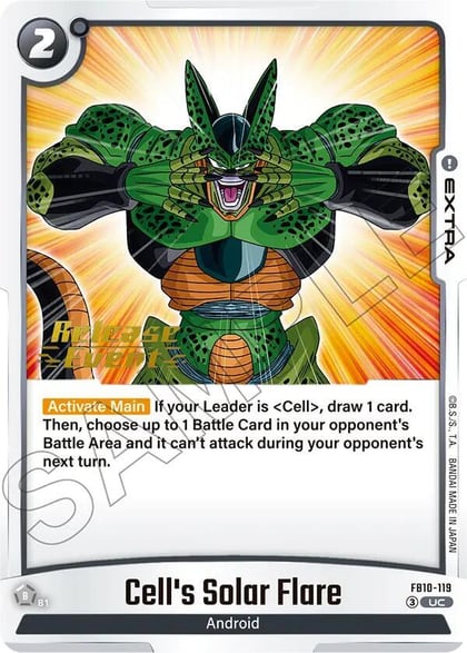 Cell's Solar Flare, Cross Force Release Event Cards FB10-119