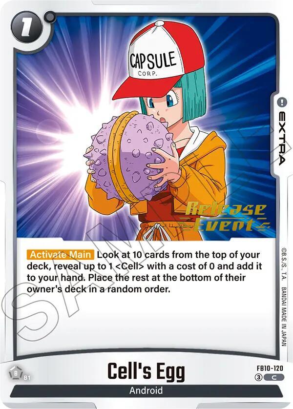 Cell's Egg, Cross Force Release Event Cards FB10-120