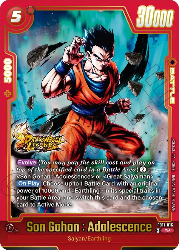 Son Gohan : Adolescence - FB11-016 (Alternate Art), Brightness of Hope FB11-016