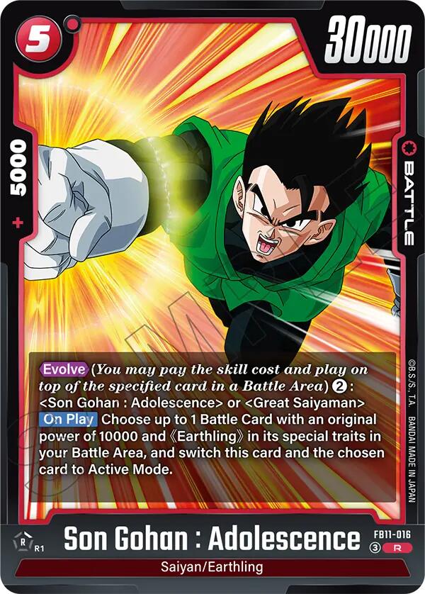 Son Gohan : Adolescence - FB11-016, Brightness of Hope FB11-016