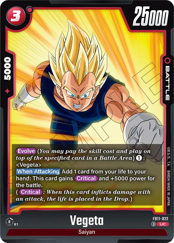 Vegeta - FB11-022, Brightness of Hope FB11-022