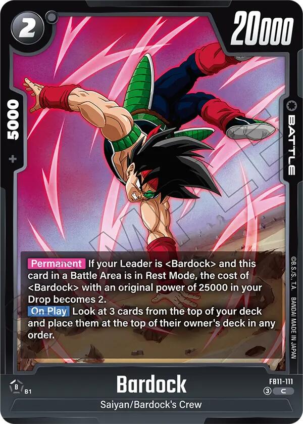 Bardock - FB11-111, Brightness of Hope FB11-111