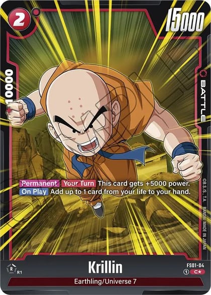 Krillin (Bonus Pack Alternate Art), Starter Deck 1: Son Goku FS01-04