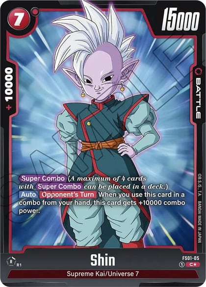 Shin (Bonus Pack Alternate Art), Starter Deck 1: Son Goku FS01-05