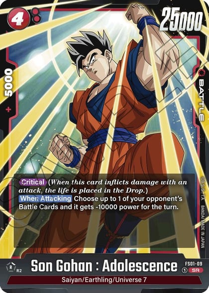 Son Gohan : Adolescence, Starter Deck 1: Son Goku FS01-09