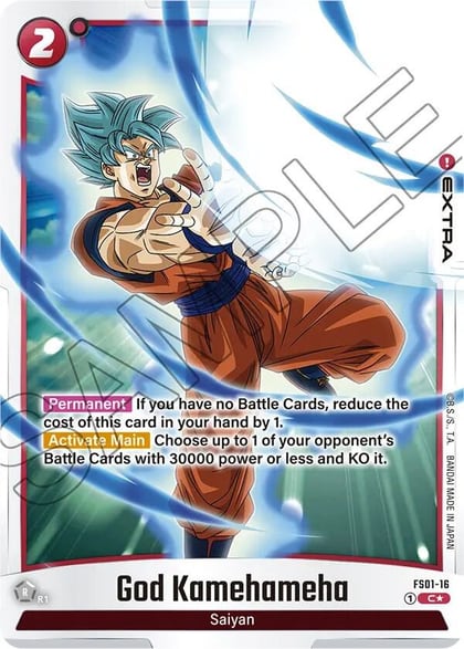 God Kamehameha (Bonus Pack Alternate Art), Starter Deck 1: Son Goku FS01-16