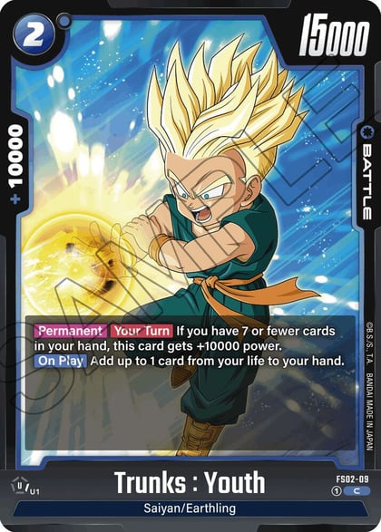 Trunks : Youth - FS02-09, Starter Deck 2: Vegeta FS02-09