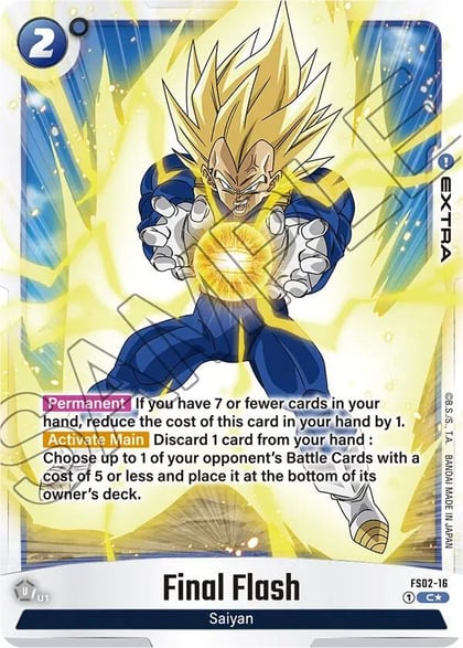 Final Flash (Bonus Pack Alternate Art), Starter Deck 2: Vegeta FS02-16