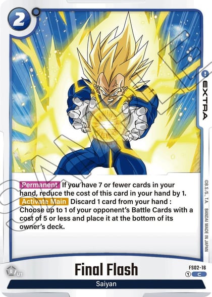 Final Flash, Starter Deck 2: Vegeta FS02-16