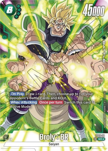 Broly : BR (Bonus Pack Alternate Art), Starter Deck 3: Broly FS03-10