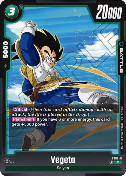 Vegeta - FS03-11, Starter Deck 3: Broly FS03-11
