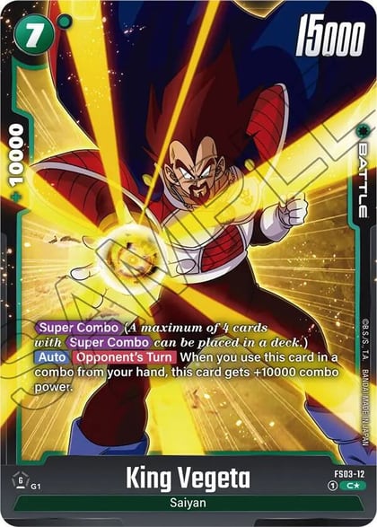 King Vegeta (Bonus Pack Alternate Art), Starter Deck 3: Broly FS03-12