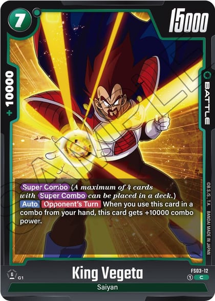 King Vegeta, Starter Deck 3: Broly FS03-12
