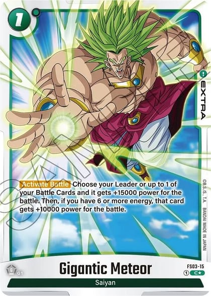 Gigantic Meteor (Bonus Pack Alternate Art), Starter Deck 3: Broly FS03-15