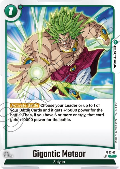 Gigantic Meteor, Starter Deck 3: Broly FS03-15
