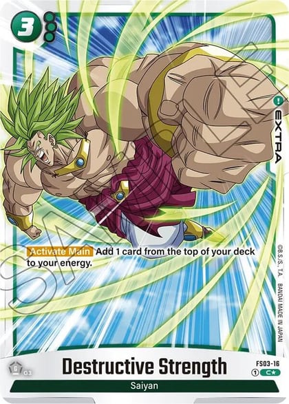 Destructive Strength (Bonus Pack Alternate Art), Starter Deck 3: Broly FS03-16