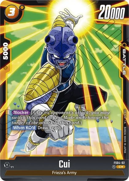 Cui (Bonus Pack Alternate Art), Starter Deck 4: Frieza FS04-02