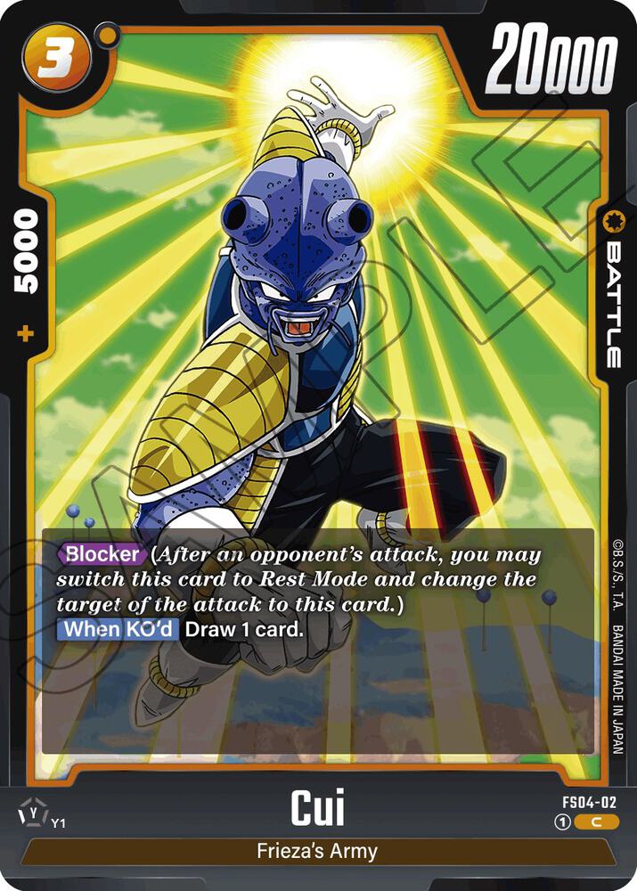 Cui, Starter Deck 4: Frieza FS04-02