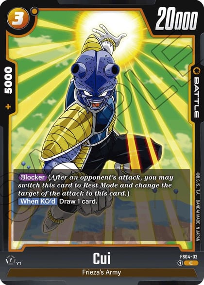 Cui, Starter Deck 4: Frieza FS04-02