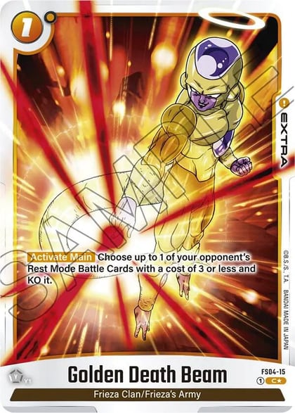 Golden Death Beam (Bonus Pack Alternate Art), Starter Deck 4: Frieza FS04-15