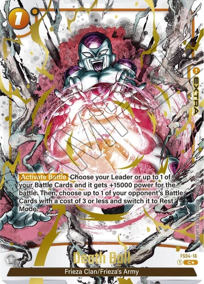 Death Ball (Alternate Art), Starter Deck 4: Frieza Alternate Art Reprints FS04-16