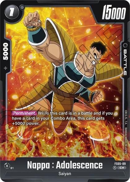 Nappa : Adolescence (Bonus Pack Alternate Art), Starter Deck 5: Bardock FS05-09