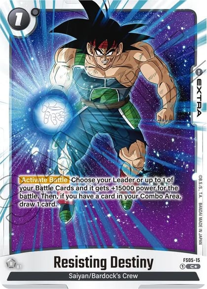 Resisting Destiny (Bonus Pack Alternate Art), Starter Deck 5: Bardock FS05-15